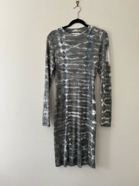 young fabulous and broke ribbed dress Young Fabulous & Broke Ribbed Dress Medium Green Long Sleeve Mock Neck Bodycon